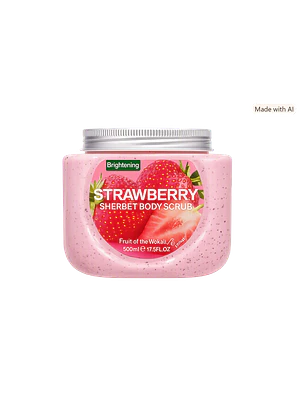 WOKALI TRAWBERRY SHERBET BODY SCRUB (EXFOLIANTE CORPORAL)- 500ml