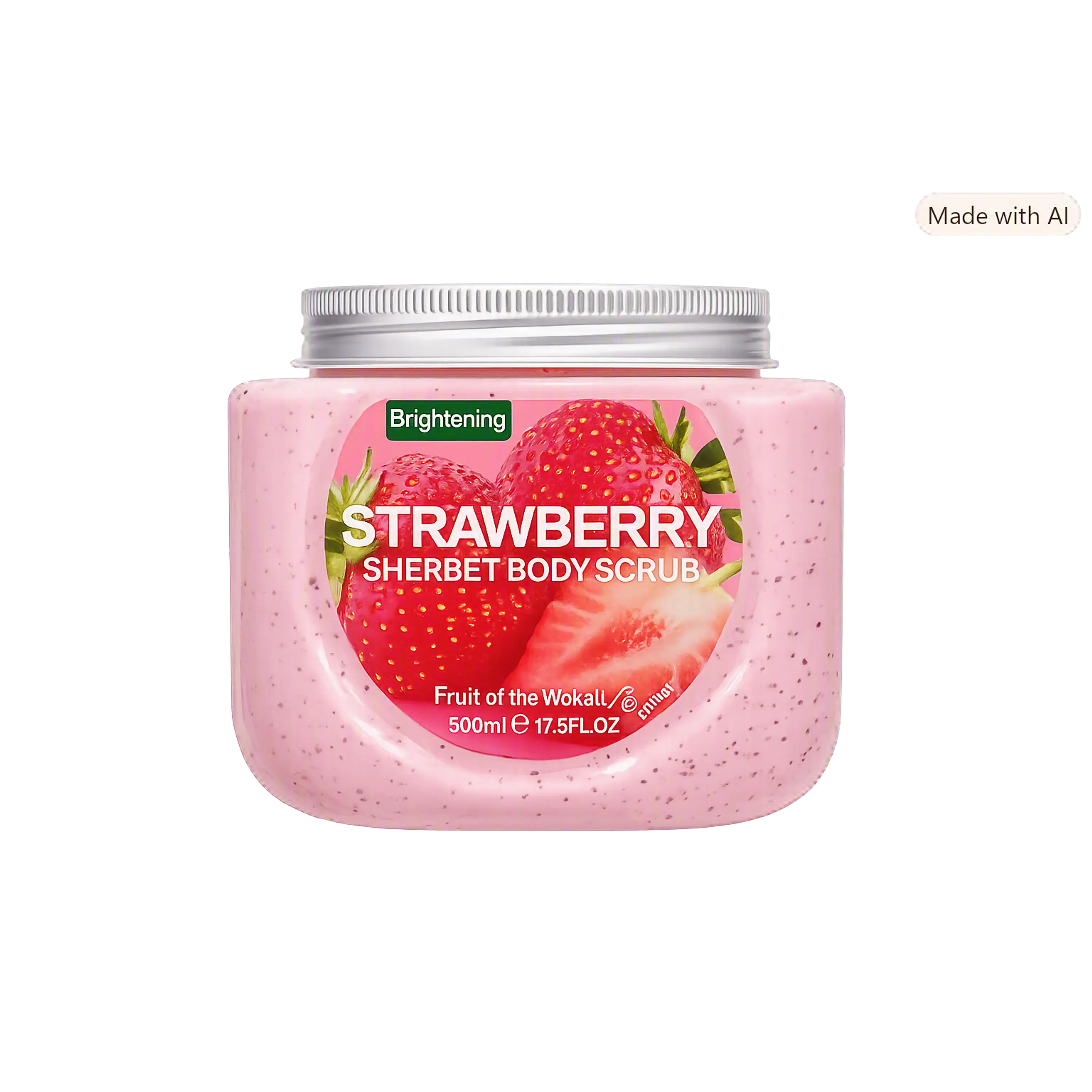 WOKALI TRAWBERRY SHERBET BODY SCRUB (EXFOLIANTE CORPORAL)- 500ml 1