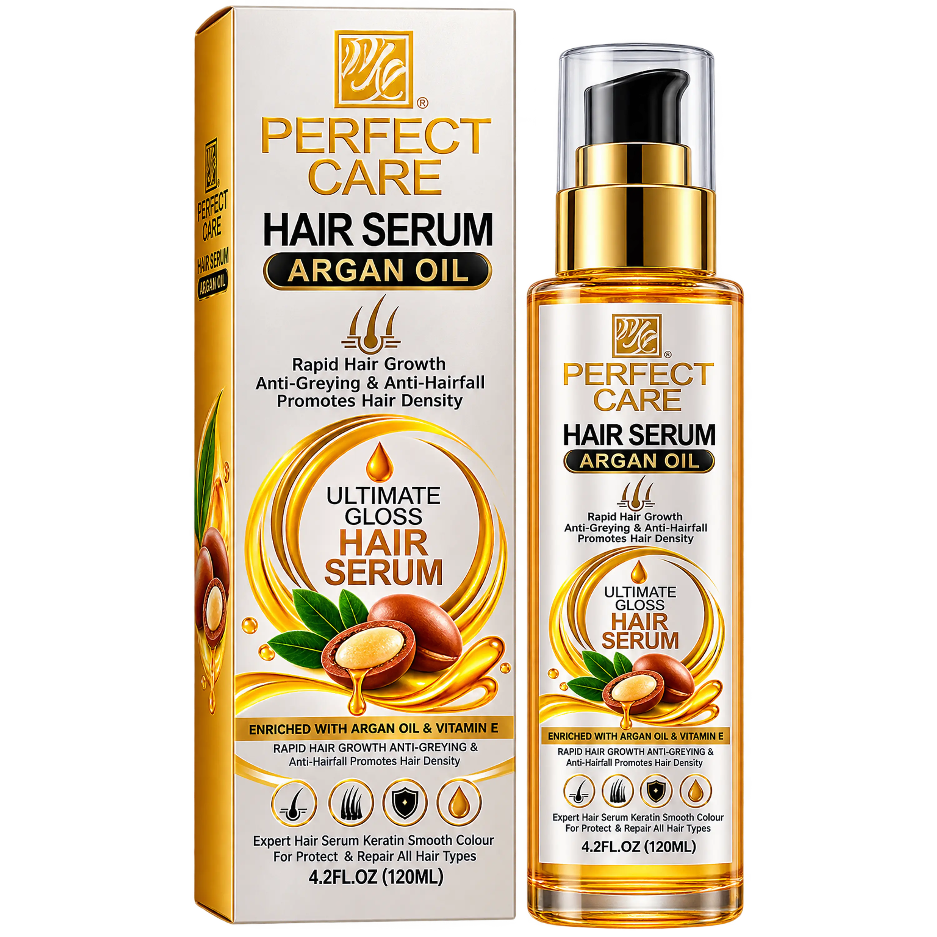 PERFECT CARE HAIR SERUM ARGAN OIL (SERUM CAPILAR) - 120ml  1