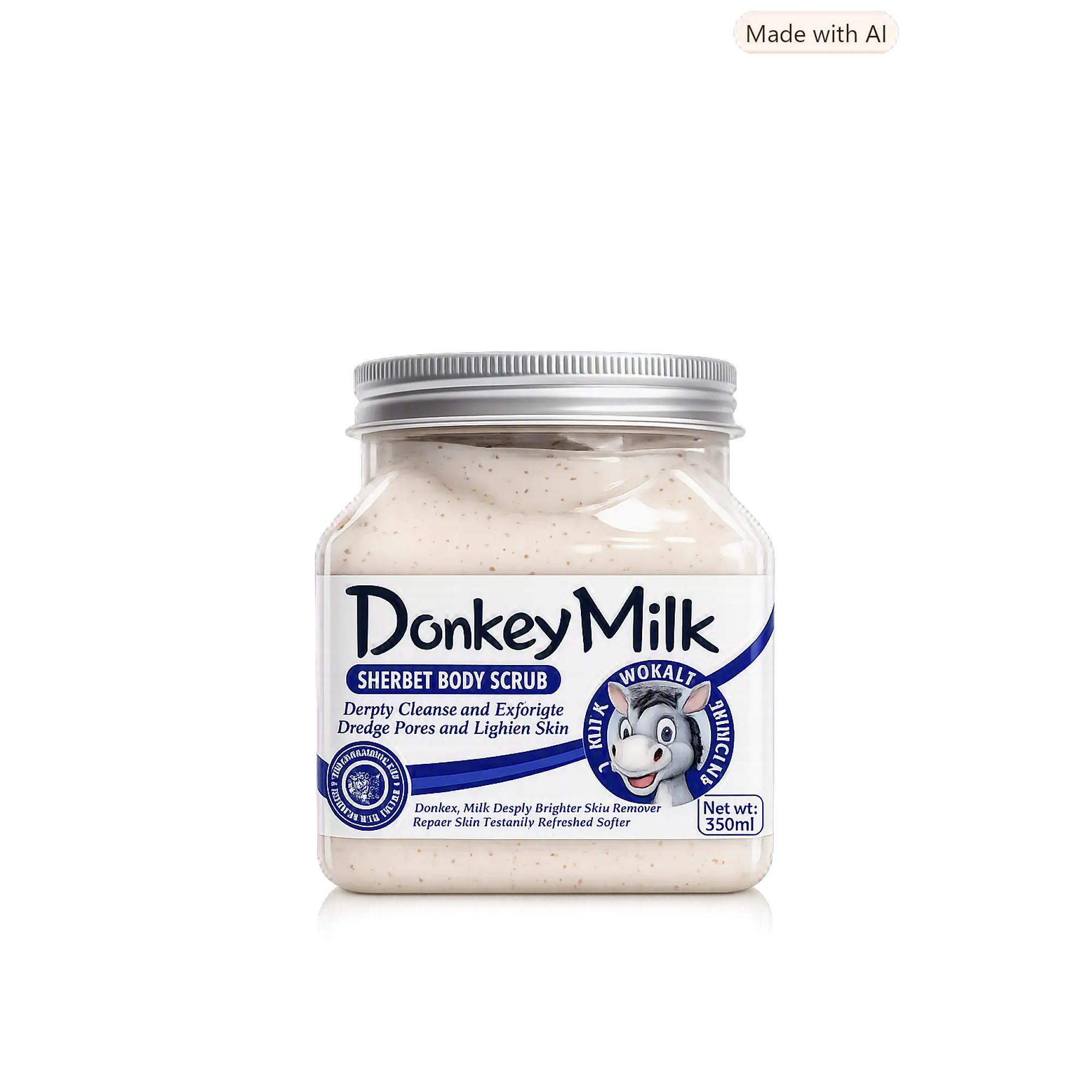 WOKALI DONKEY MILK SHERBET BODY SCRUB (EXFOLIANTE CORPORAL DE LECHE DE BURRA) - 500ml 1