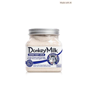 WOKALI DONKEY MILK SHERBET BODY SCRUB (EXFOLIANTE CORPORAL DE LECHE DE BURRA) - 500ml