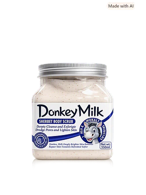WOKALI DONKEY MILK SHERBET BODY SCRUB (EXFOLIANTE CORPORAL DE LECHE DE BURRA) - 500ml