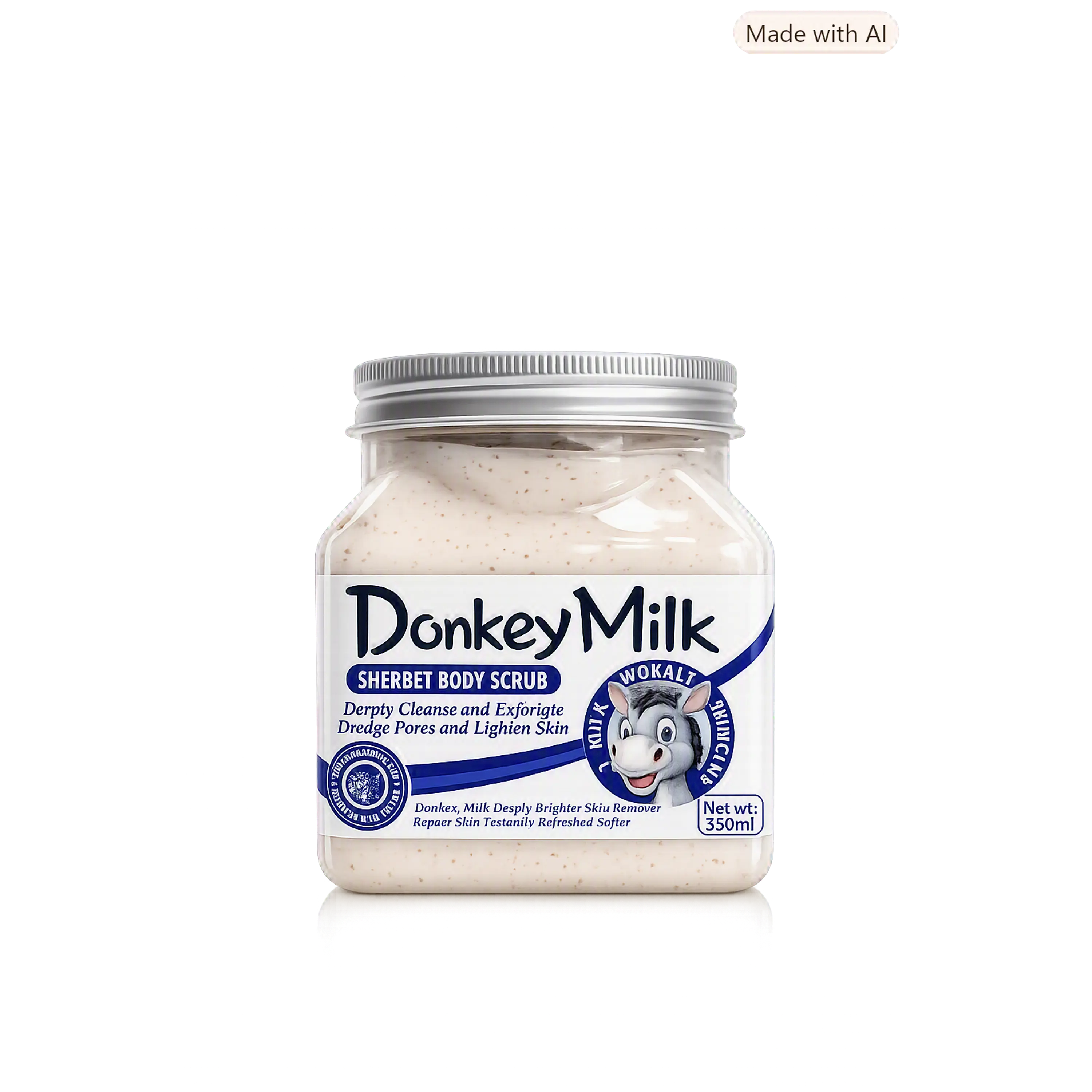WOKALI DONKEY MILK SHERBET BODY SCRUB (EXFOLIANTE CORPORAL DE LECHE DE BURRA) - 500ml 1