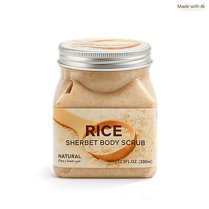 WOKALI RICE SHAERBET BODY SORUB (EXFOLIANTE CORPORAL ARROS) - fco. x 500 ml
