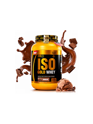 PROTEINA ISO GOLD WHEY x2.47lb  (1100 g) - LEVEL PRO  SABOR A CHOCOLATE