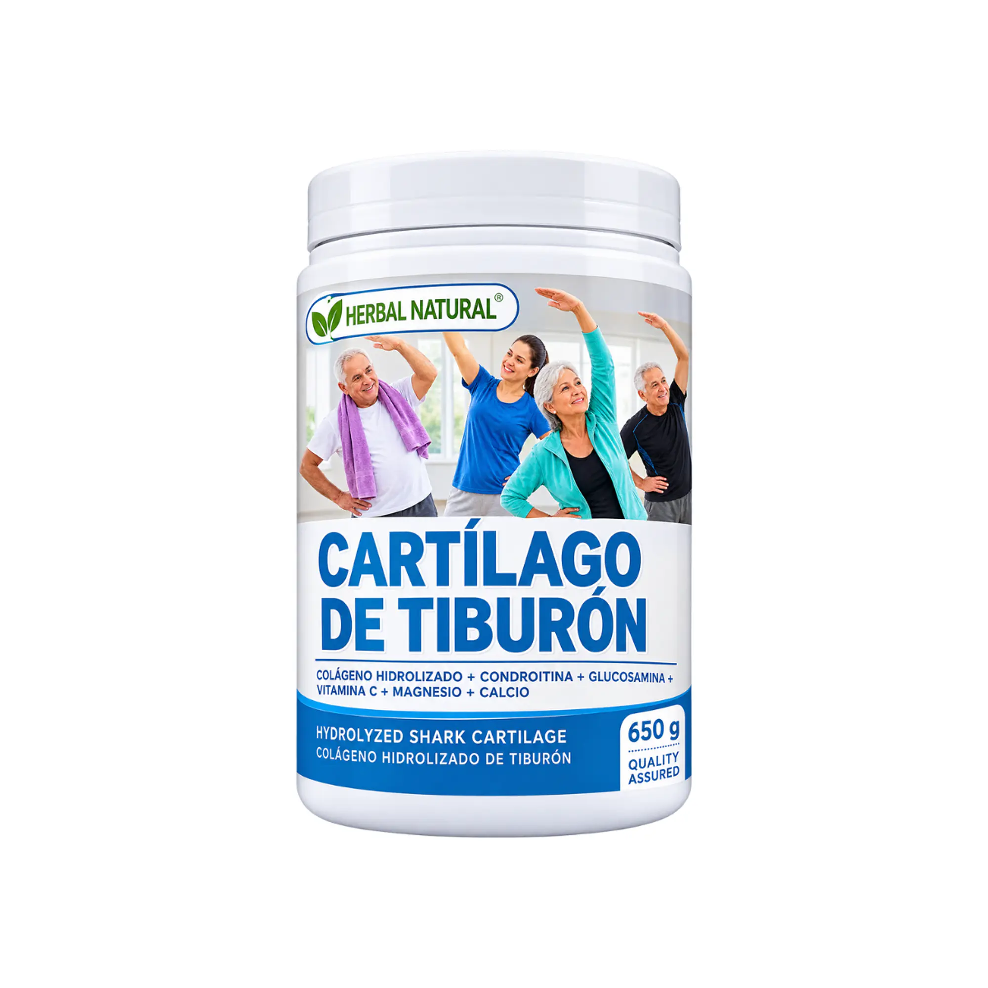 HERBAL NATURAL  CARTILAGO DE TIBURON (COLAGENO PARA LAS ARTICULACIONES) - 650g 1