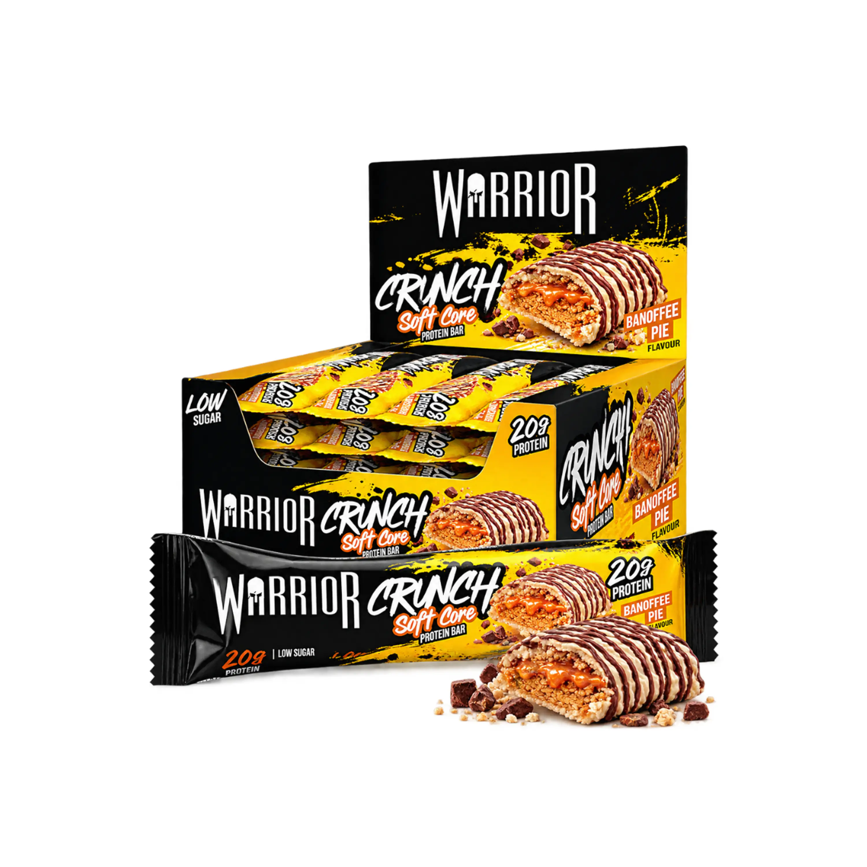 WARRIOR  PROTEINA EN BARRA EN 20g- caja x 12u x 64g(768)-  BANOFFEE PIE FLAVOUR  1
