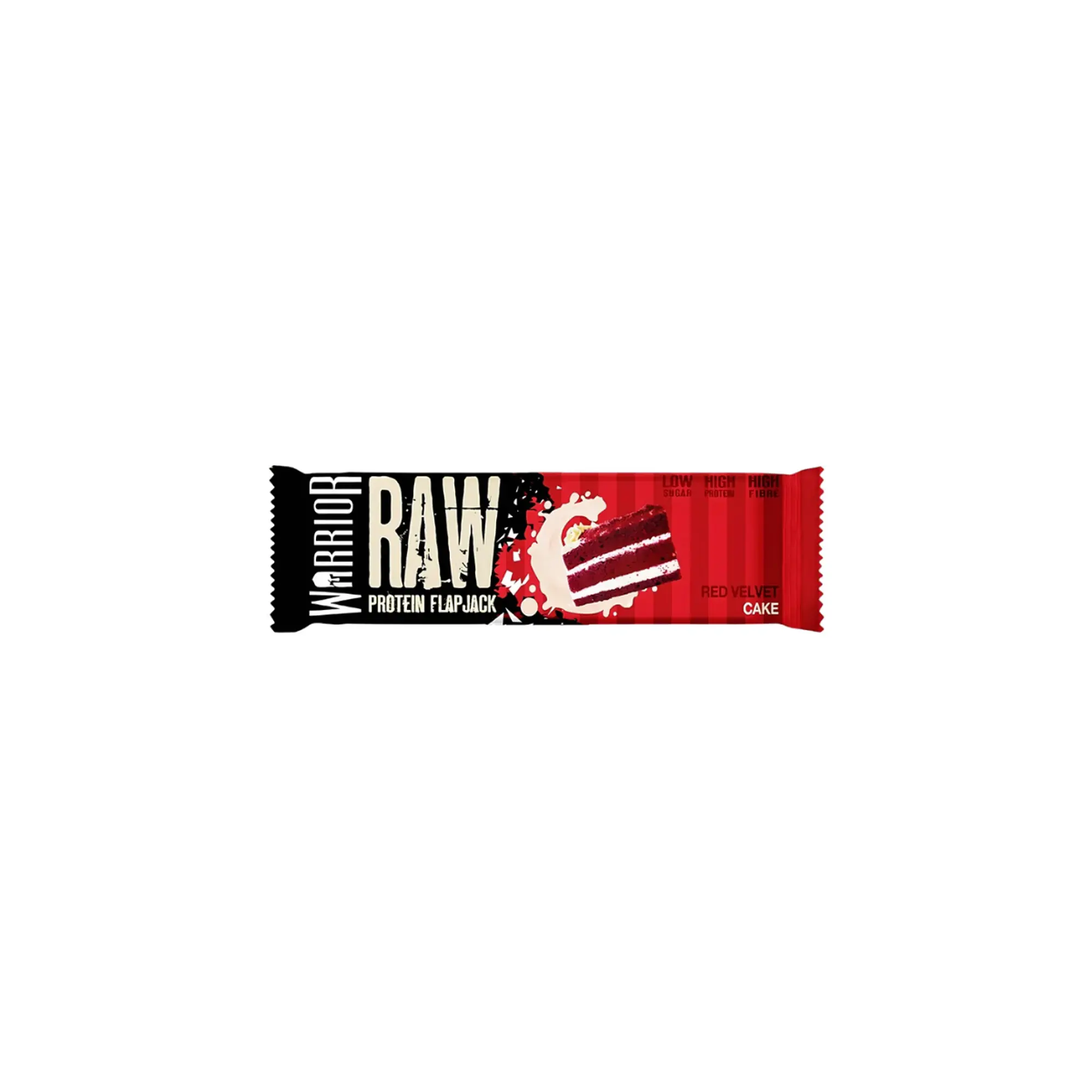 WARRIOR RAW PROTEINA EN BARRA 20 g - UNIDAD x 75g - RED VELVET CAKE  1