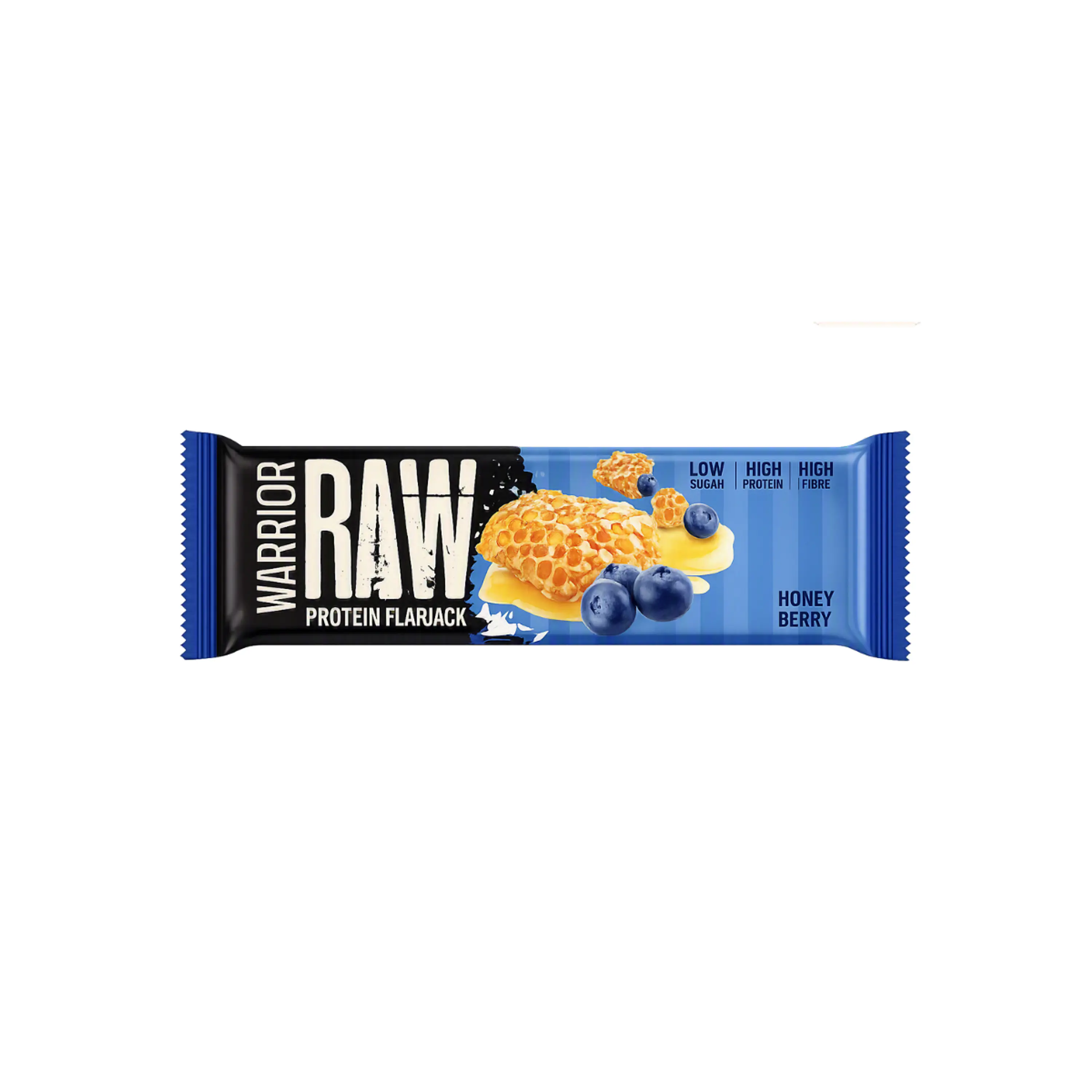 WARRIOR RAW PROTEINA EN BARRA 20 g - UNIDAD x 75g - HONEY BERRY FLAVOURED 1