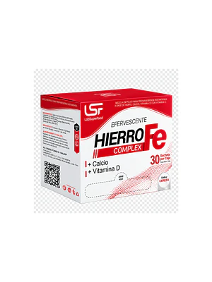 LABSUPERFOOD  EFERVESCENTE HIERRO FE COMPLEX - 30 SACHET x CAJA  150g