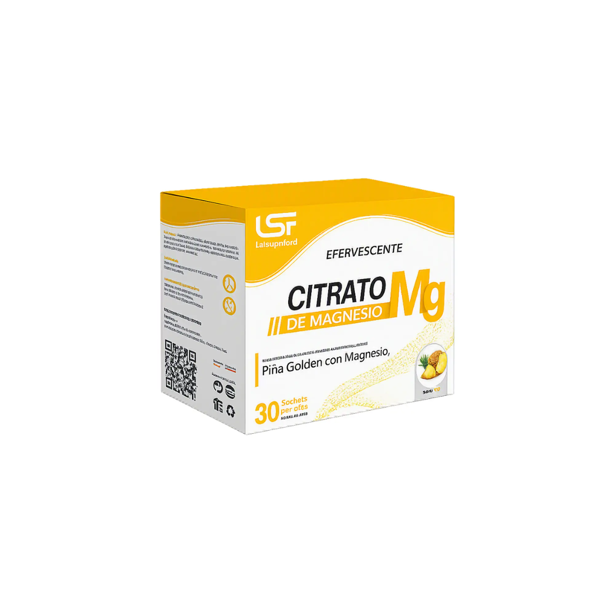 LABSUPERFOOD  EFERVESCENTE CITRATO DE MAGNECIO (MG) - 30 SACHET x CAJA  150g 1