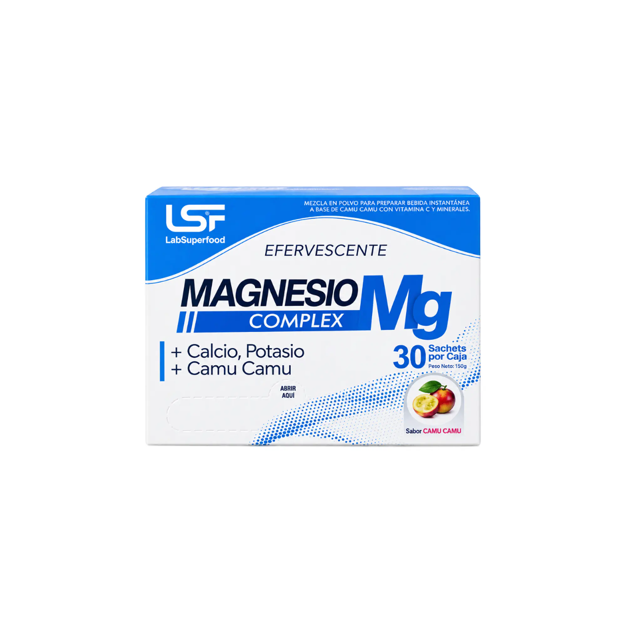 LABSUPERFOOD  EFERVESCENTE MAGNESIO MG COMPLEX - 30 SACHET x CAJA  150g 1