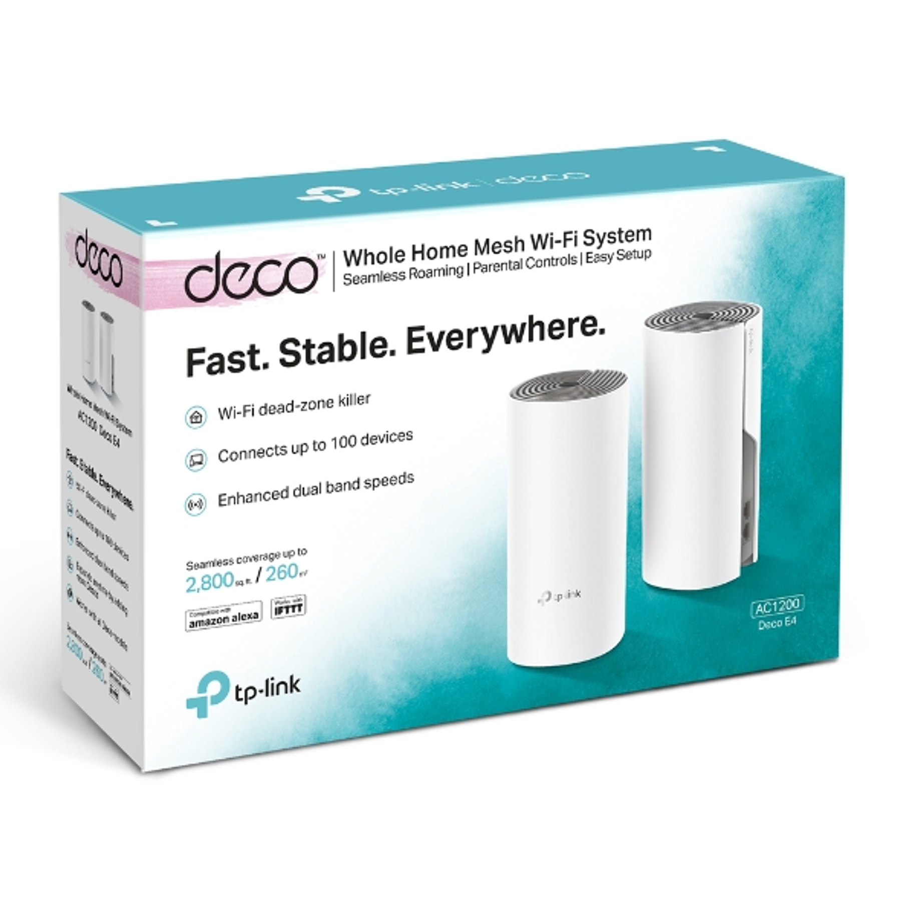 Deco E4(2-pack) | Wi-Fi AC1200