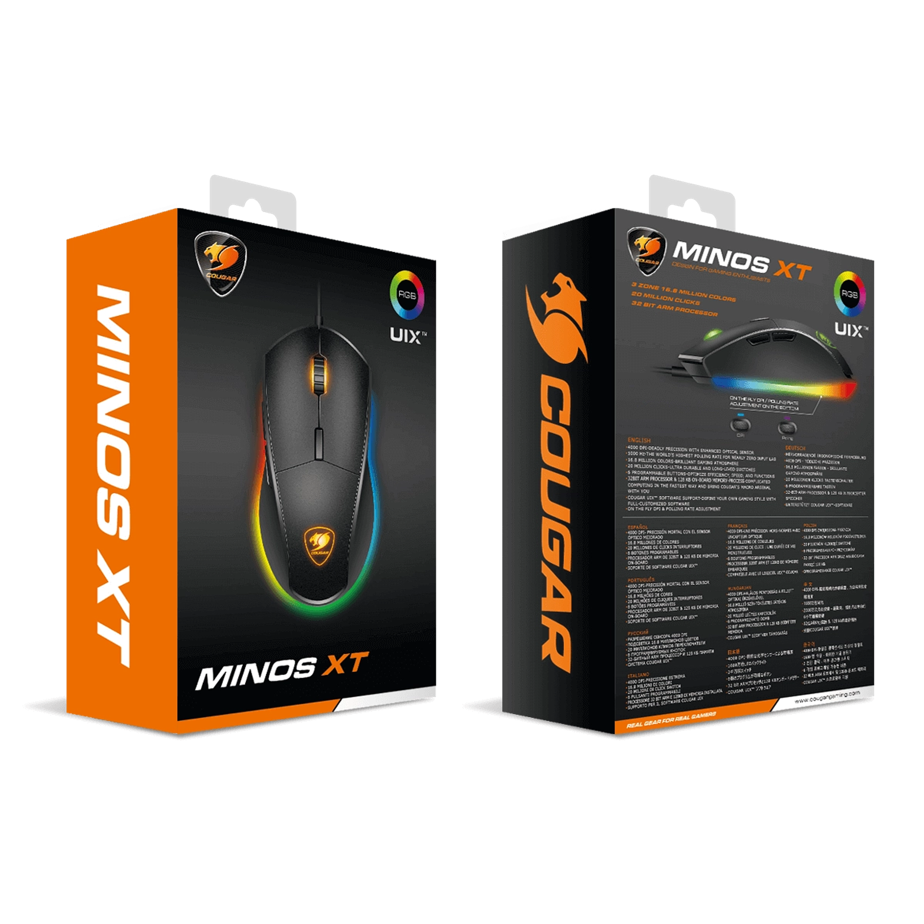 Mouse Gamer Minos XT 4000 DPI