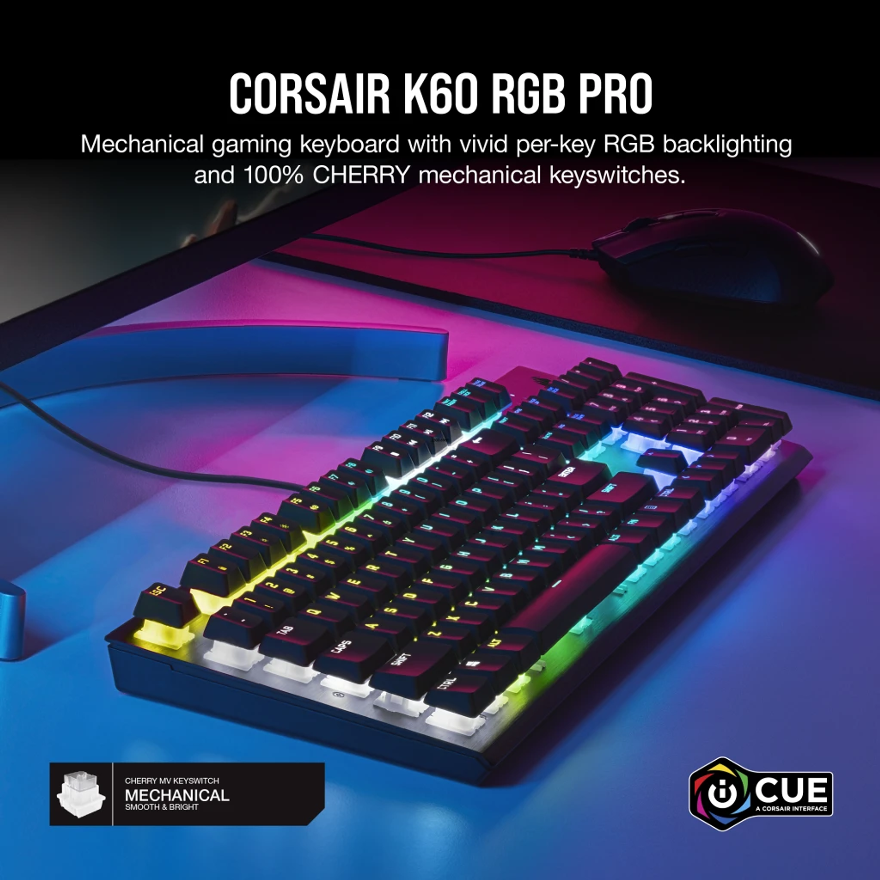 Teclado para jogos K60 RGB Pro