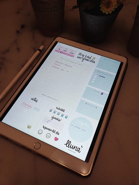 Planificador Digital Diario Amarillo