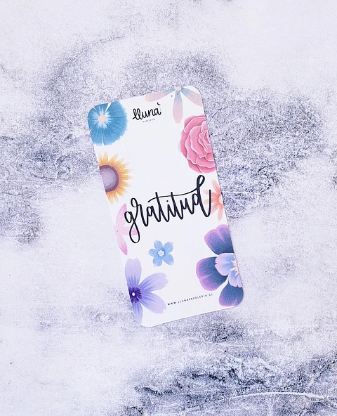 Marcapágina día/mes/semana "Gratitud"