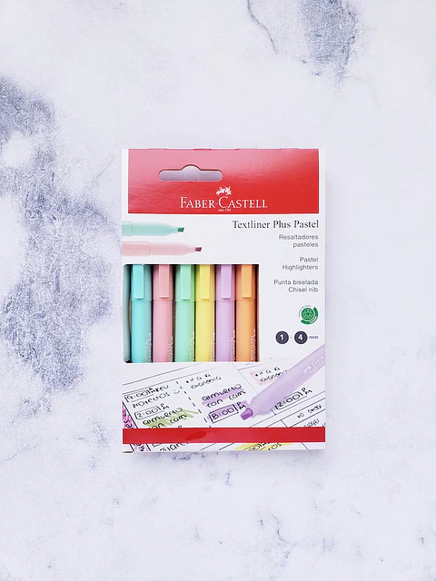 Set 6 F-Castell Textliner Pastel