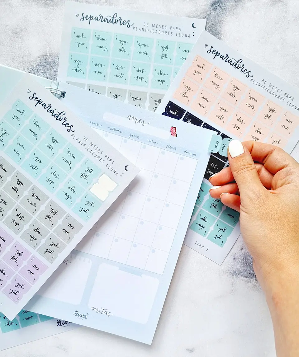 Set de Separadores de Meses 5