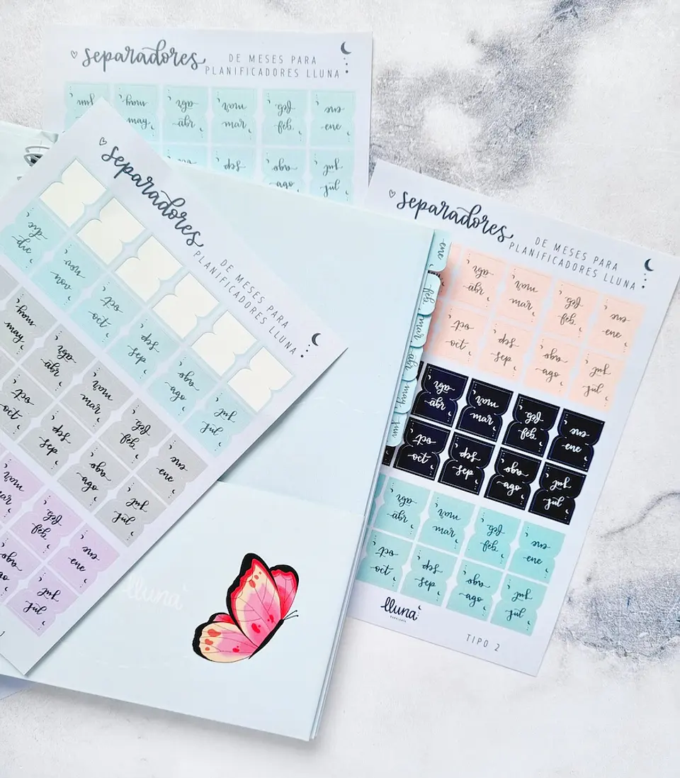 Set de Separadores de Meses 8