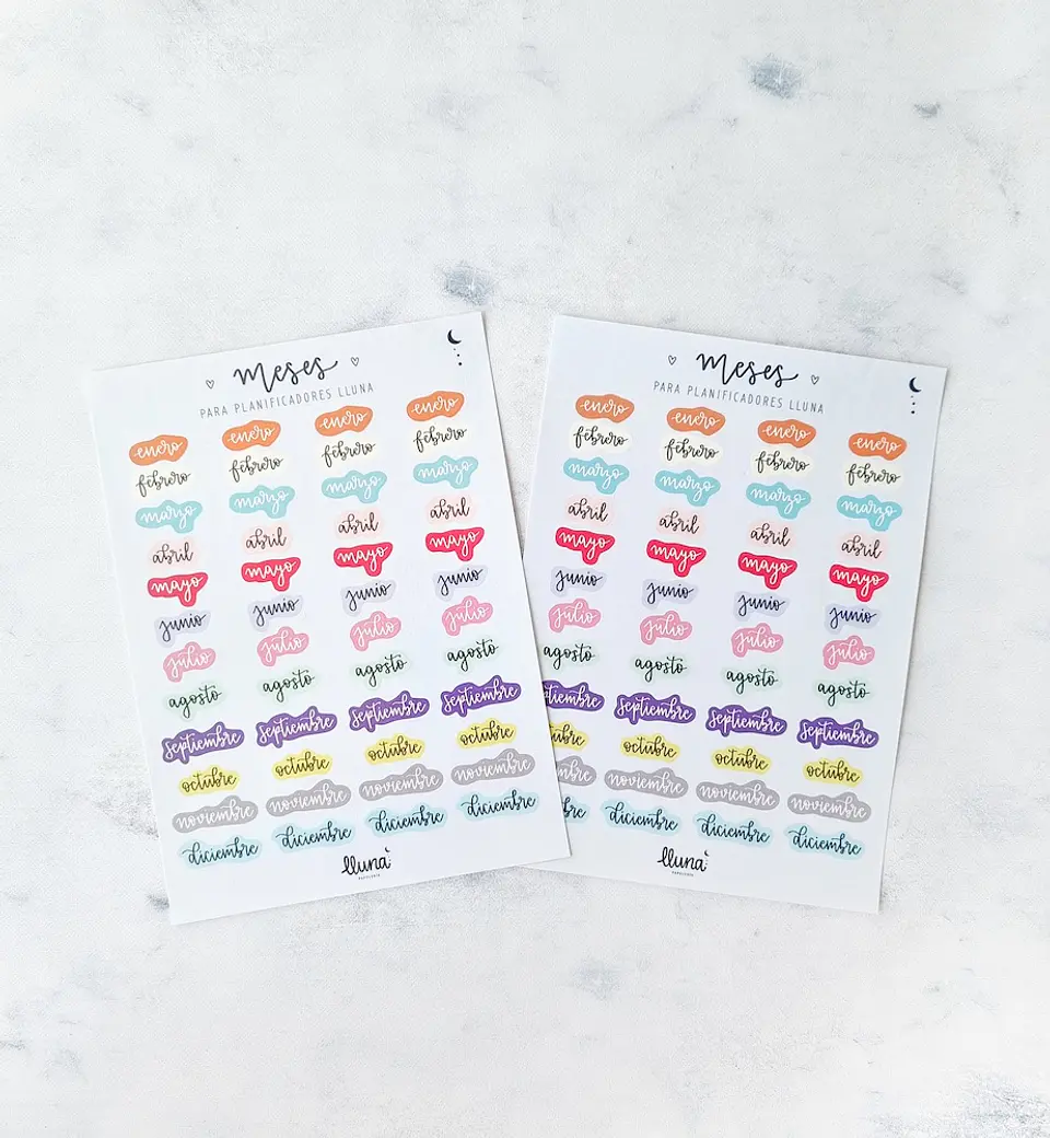 Stickers de Meses 5
