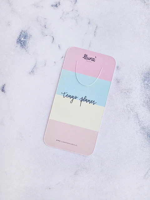 Marcapágina día/mes/semana "Tengo Planes"