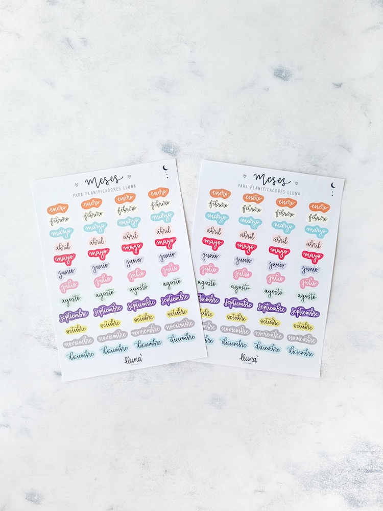CEM Stickers de Meses