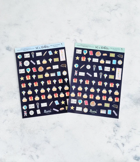 Set de Stickers Docente Ilustraciones