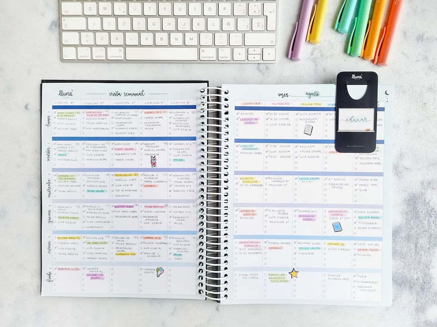 Marcapágina día/mes/semana 