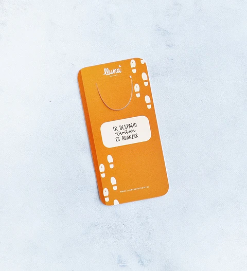 Marcapágina día/mes/semana "Ir Despacio"