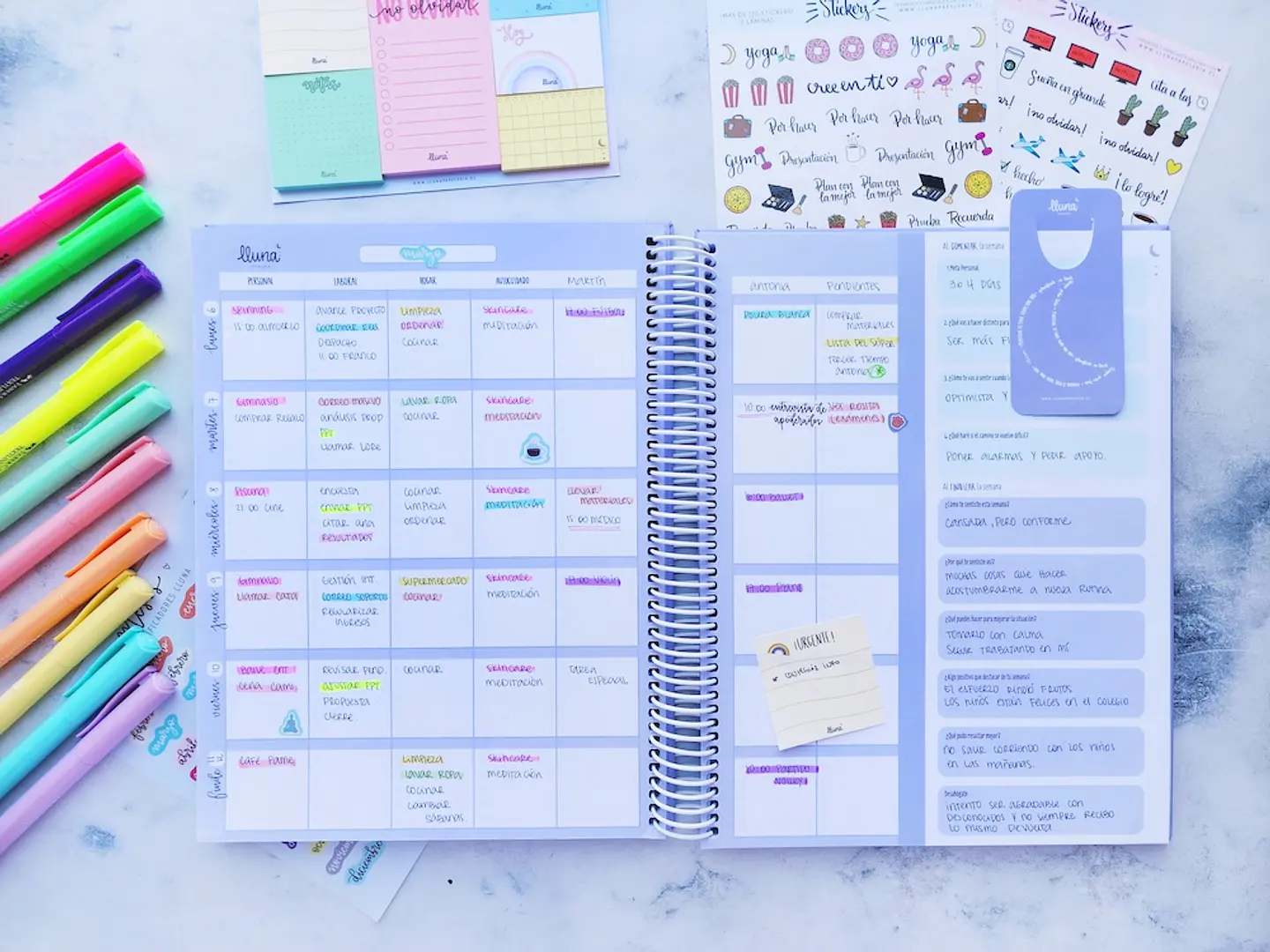 Marcapágina día/mes/semana 