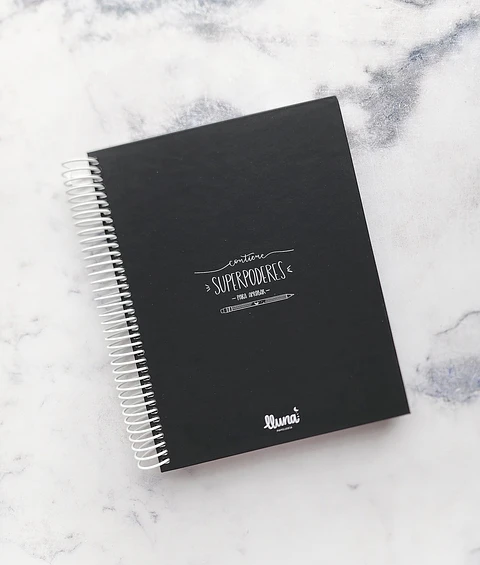 "Superpoderes Black" Planner Anual Universitario 