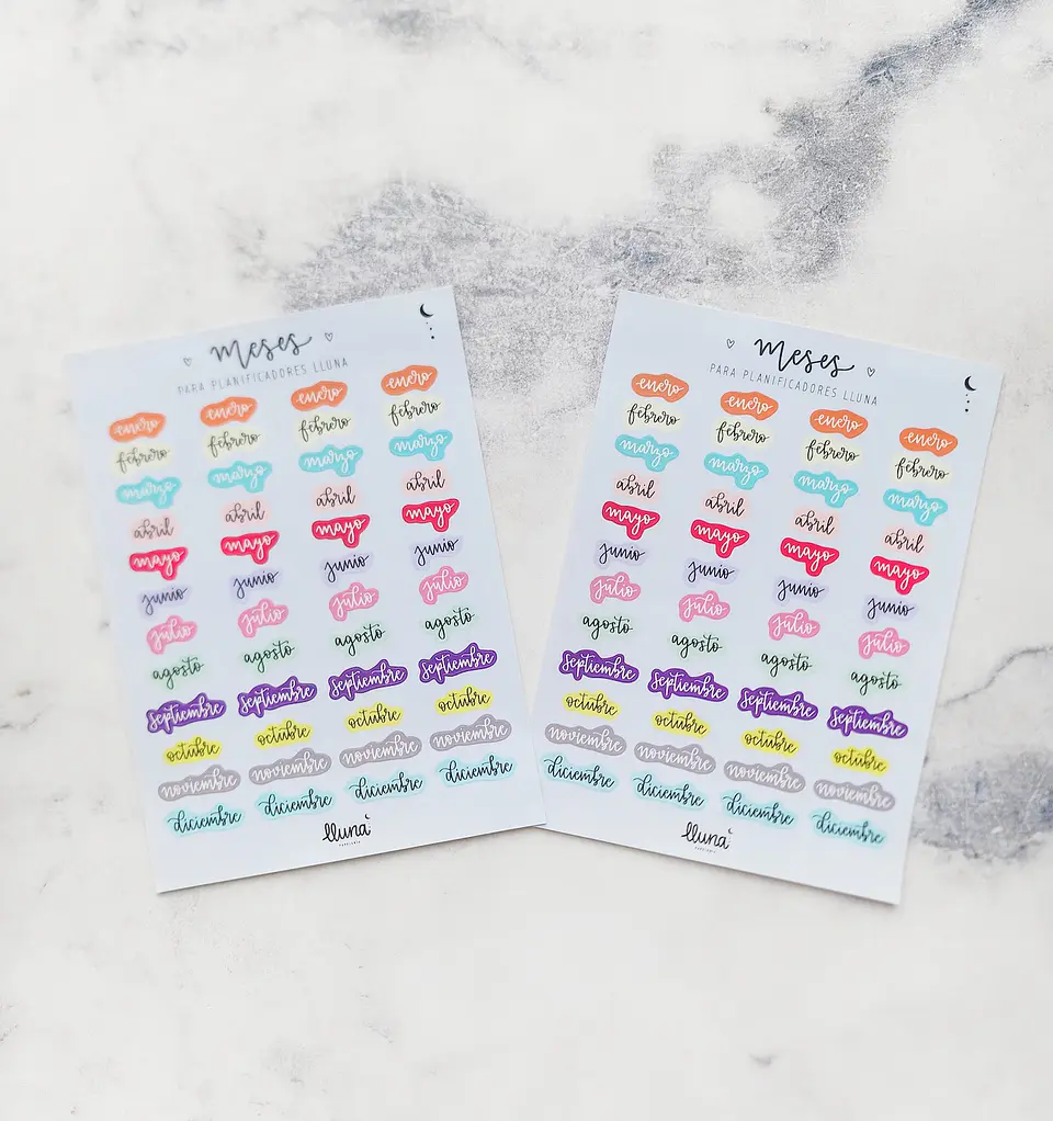 Stickers de Meses 1