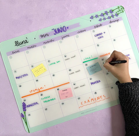 "Maxi Bajo Control" Planner Board Mensual + Set Stickers Meses XL de REGALO