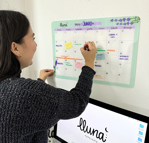 "Maxi Bajo Control" Planner Board Mensual + Set Stickers Meses XL de REGALO