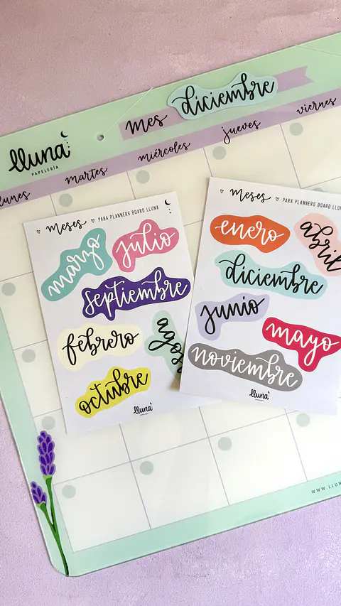 Set de Stickers Meses XL 