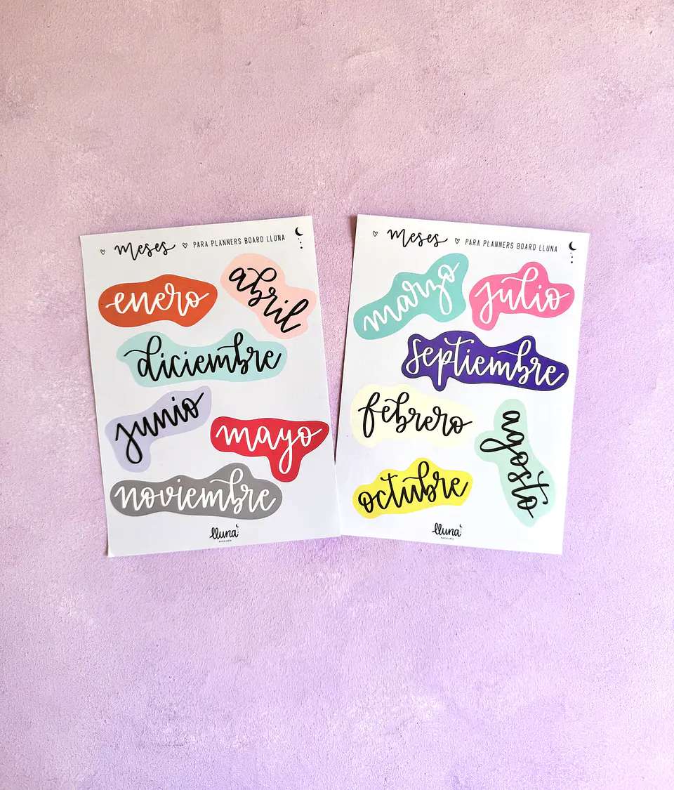 Set de Stickers Meses XL  5