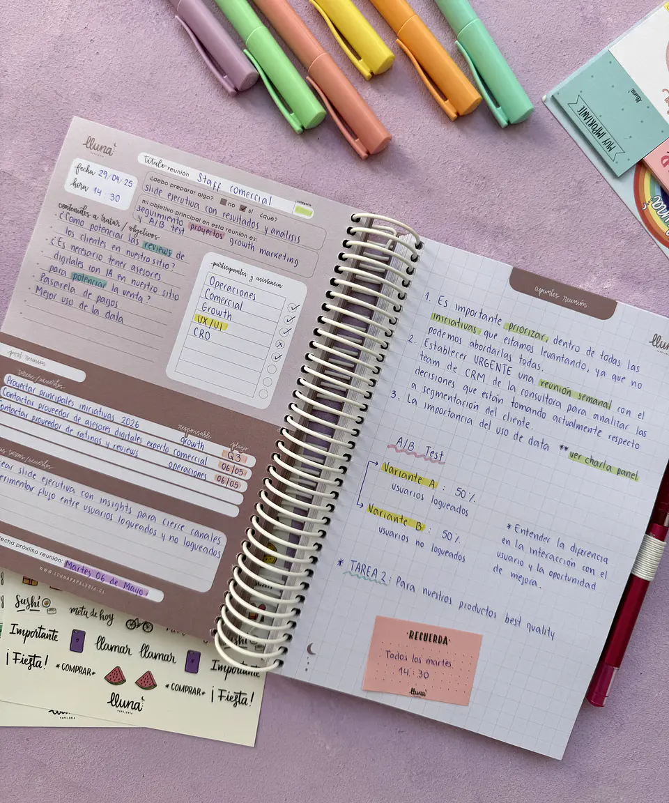 Planner Reuniones  7