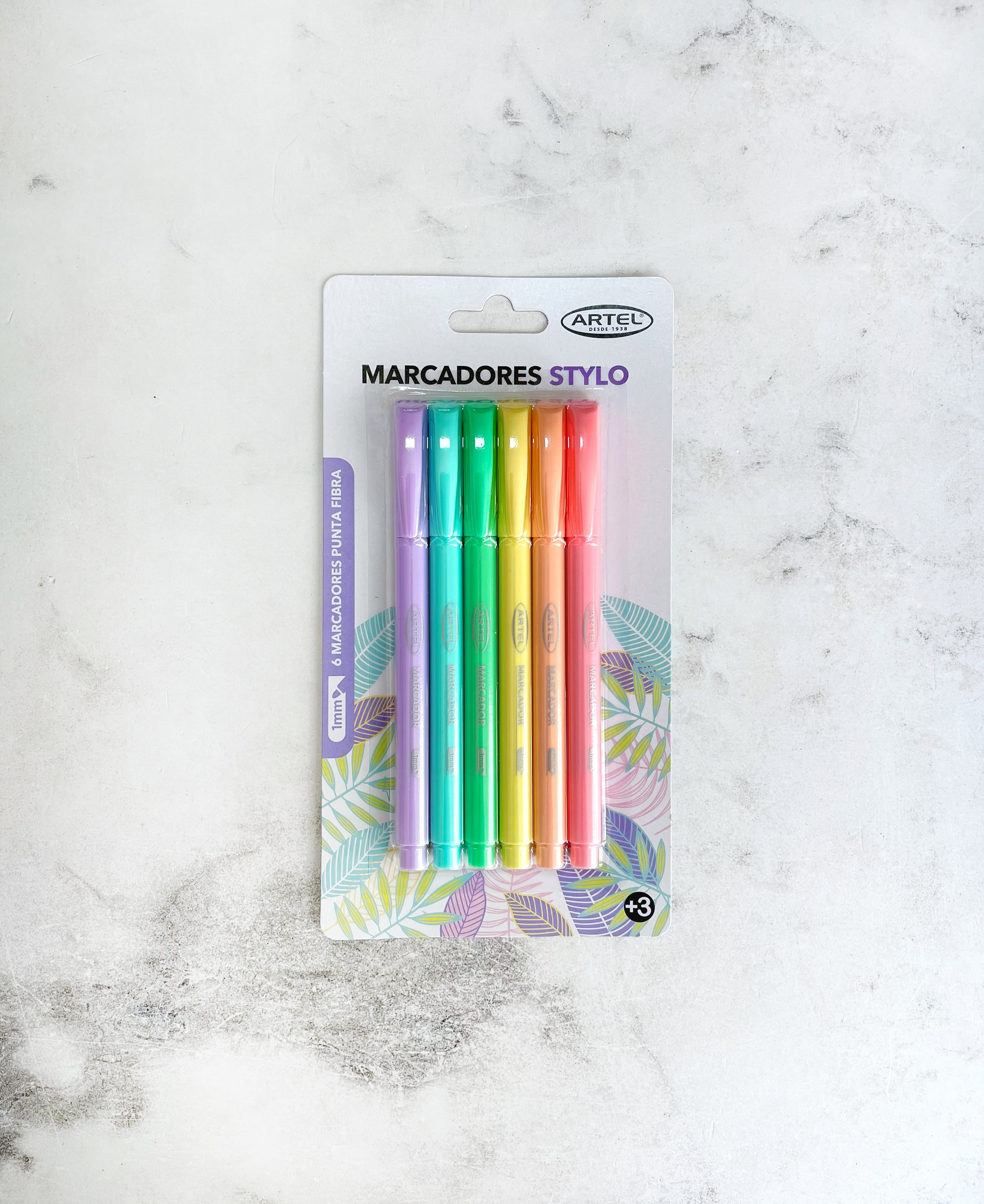 Marcadores Artel Stylo Pastel 1mm 6 Colores
