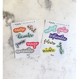 CEM Set de Stickers Meses XL