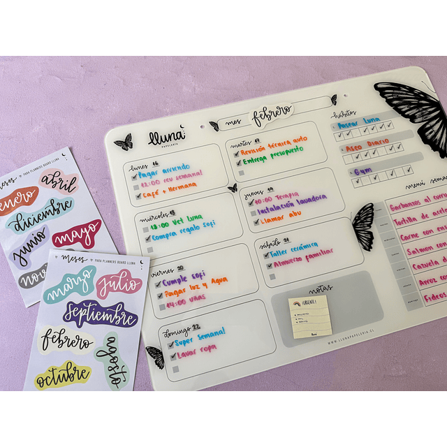 "Maxi Jaya" Planner Board Semanal + Set Stickers Meses XL de REGALO