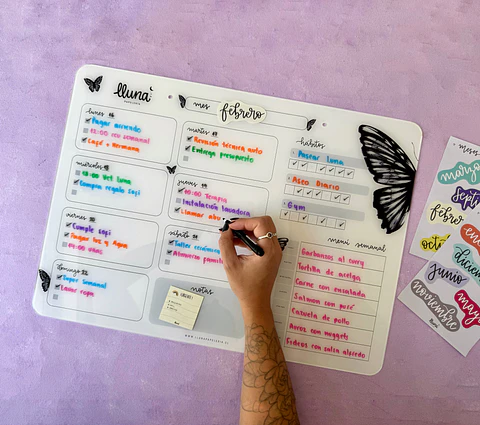 "Maxi Jaya" Planner Board Semanal + Set Stickers Meses XL de REGALO