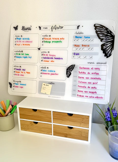 "Maxi Jaya" Planner Board Semanal + Set Stickers Meses XL de REGALO