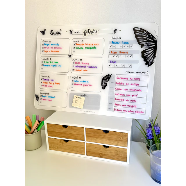 "Maxi Jaya" Planner Board Semanal + Set Stickers Meses XL de REGALO