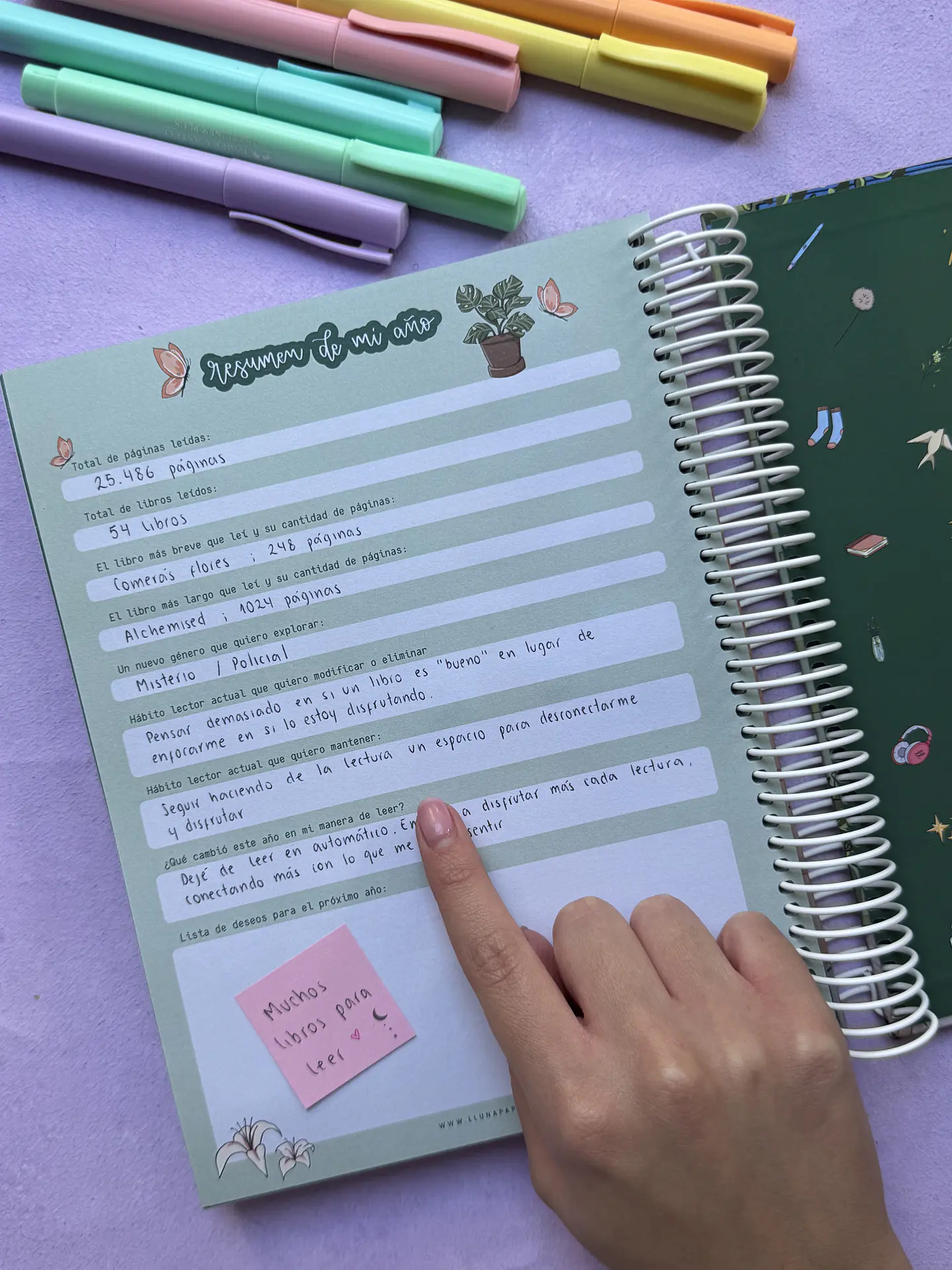 Reading Planner - PREVENTA con despacho el 05/05 23