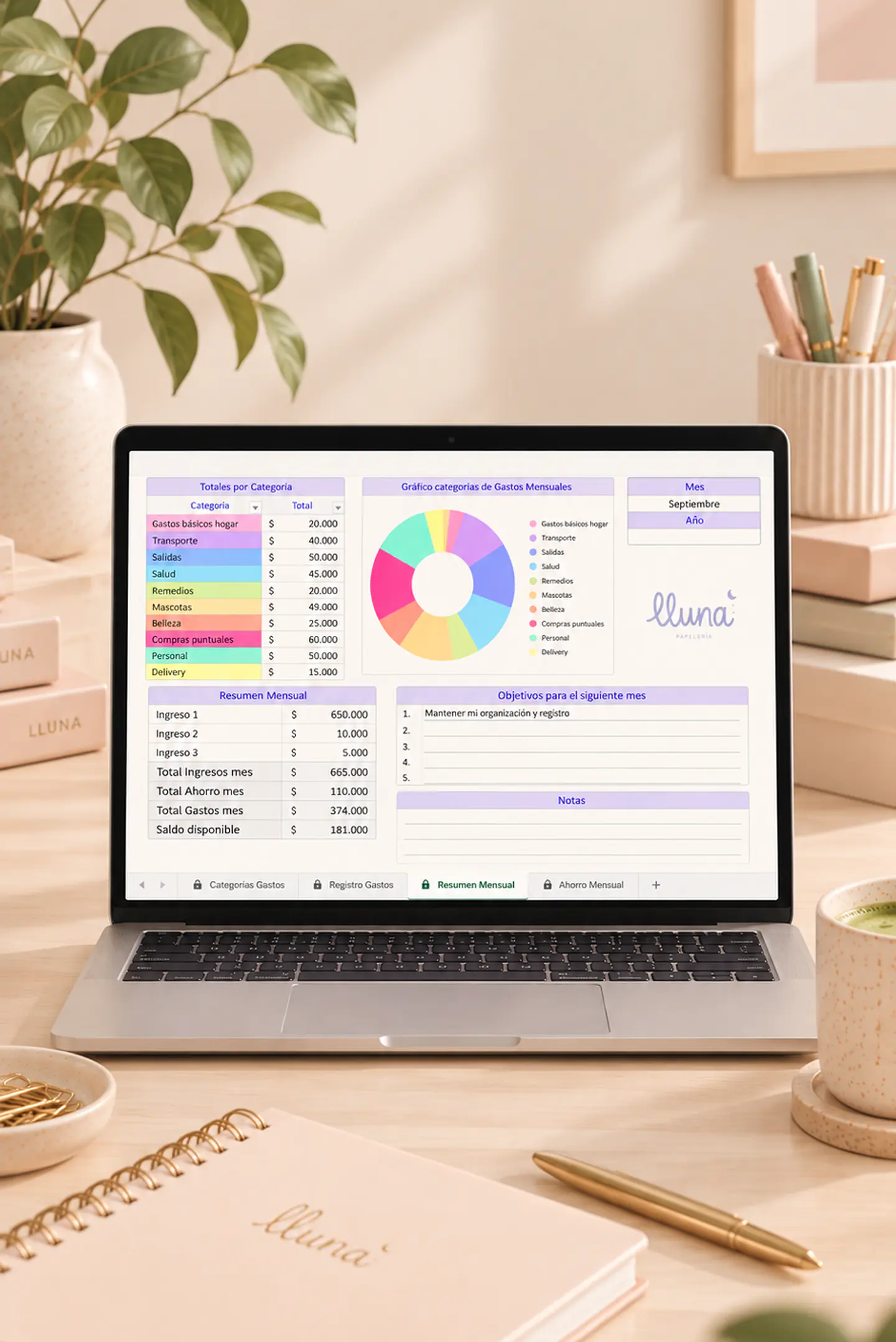 Excel: Ordena tus finanzas personales (Registro y Análisis) 1
