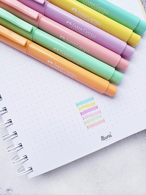 Set 6 F-Castell Textliner Pastel