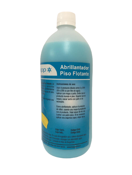 Abrillantador de piso Flotante Botella 1 Litro.