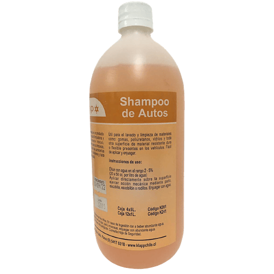 Shampoo Autos botella 1  Litro.