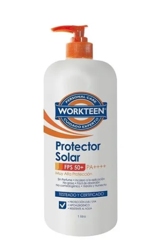 Bloqueador Solar Sunwork Fps 50 Botella 1 Litro